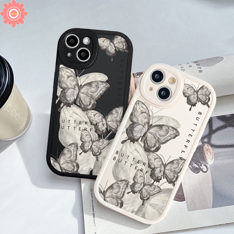 IPHONE Case Kompatibel Untuk Iphone11 12 14 13 Pro MAX 7plus XR 7 8 6 6s 14 Plus X XS MAX SE 2020 Fantasy Butterfly Soft TPU Back Cover