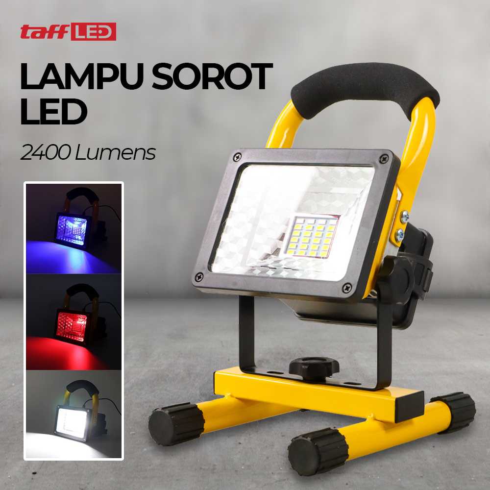 (BISA COD) FTIHSHP LED Lampu Sorot LED Outdoor Spotlight Waterproof 5000K 240V 30W - W804