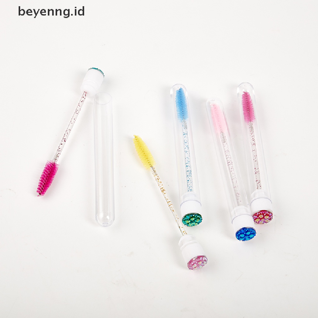 Beyen Sikat Alis Berlian Tabung Reusable Crystal Eyelash brush replaceable dust-proof ID