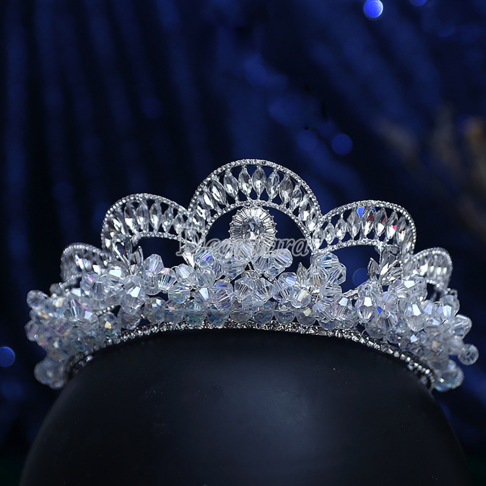 Fashion Bride Silver Wedding Gift Crown Temperament Wedding Dress Headwear Rhinestone Crown Jewelry