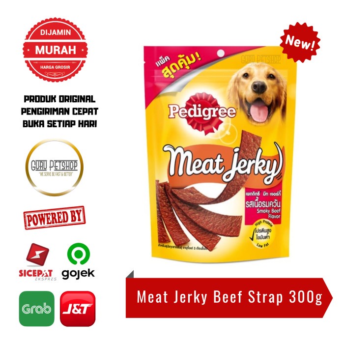 Pedigree Meat Jerky 300gr / Meat Jerky Pedigree 300gr / Snack Anjing