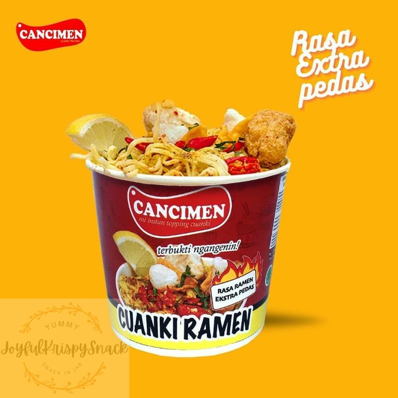 

Yummy Cancimen Cuanki Ramen Cemilan Cup Khas Bandung