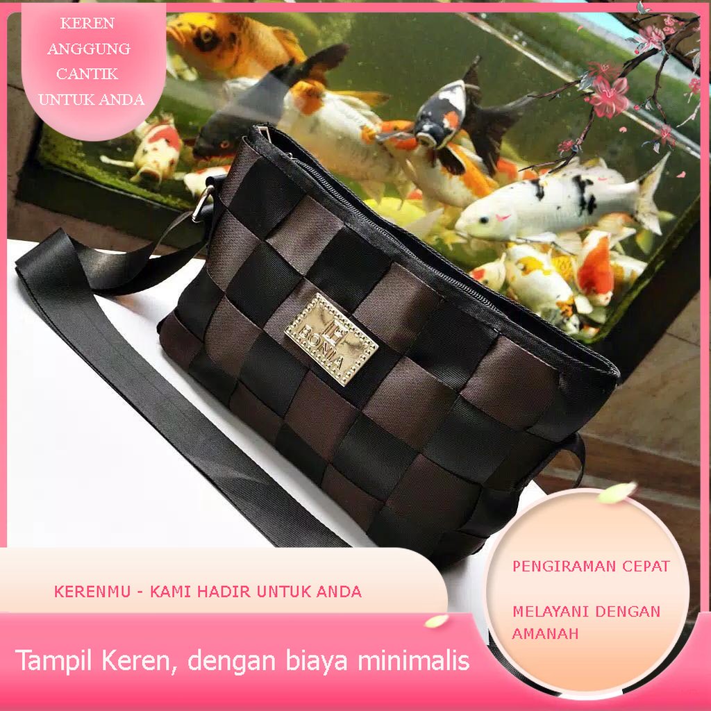 Fashion Lisban Kerenmu Anyam x6319 Tas Selempang Unik Bonia Grace Lisban Super Premium