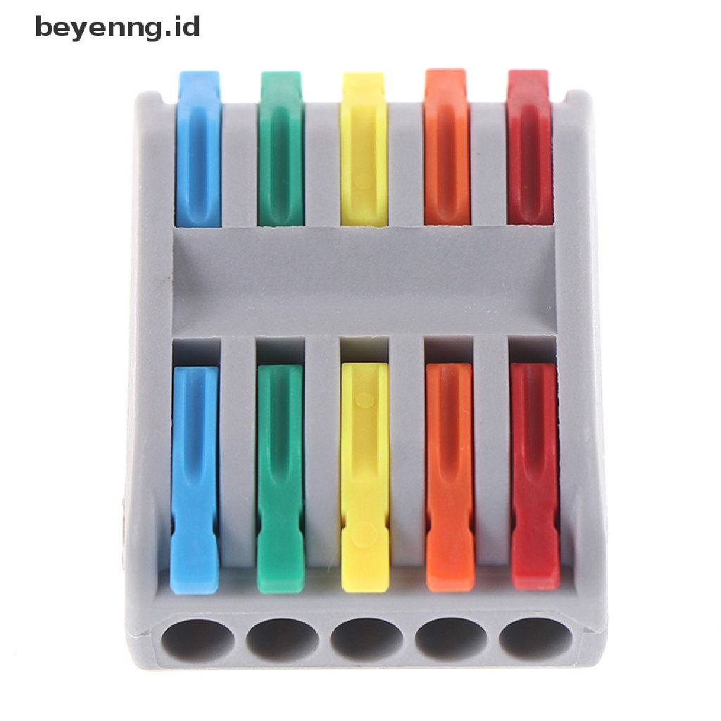 Beyen 5PCS Konektor Kawat PCT-222 Terminal Block Conductor SPL-2/3In Terminal Push-In ID