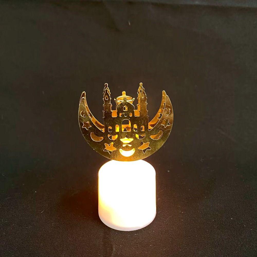 [Elegan] Lampu Lilin LED Bintang Untuk Rumah Night Light Islamic Mubarak Muslim Kareem Decor