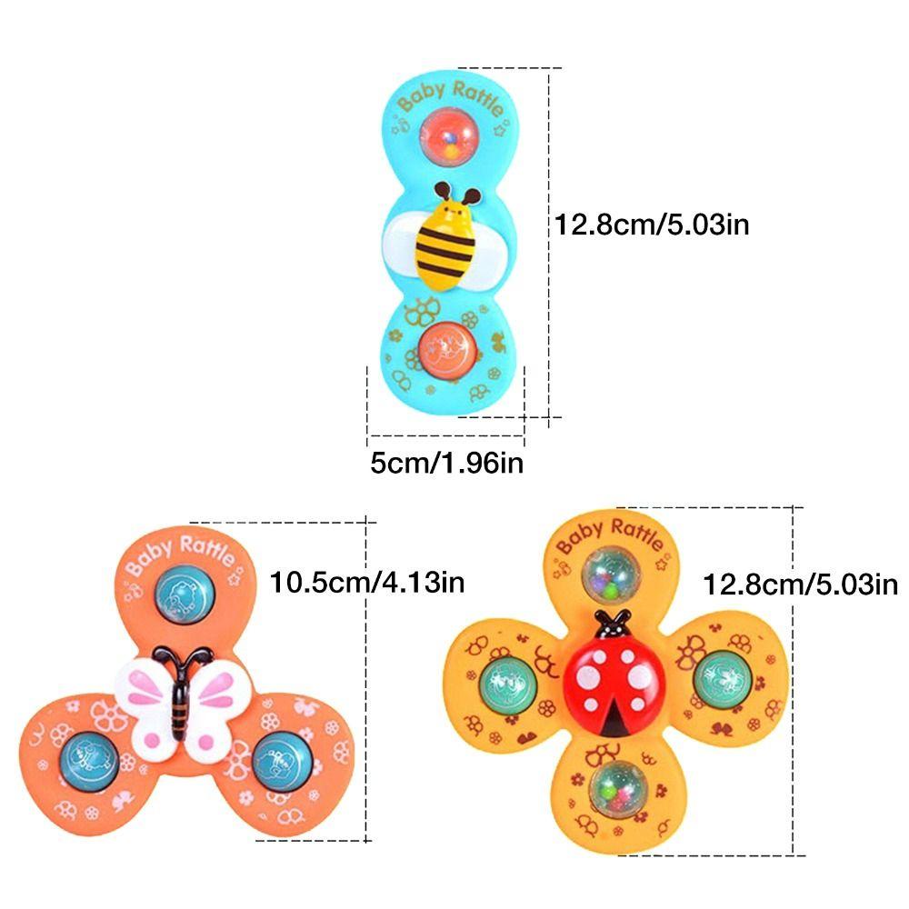 SKJK  Suction Cup Spinner Mainan Hadiah Ulang Tahun Kreatif Fidget Spinner Suction Toys Fidget toy Mainan Bayi Mandi Serangga Berputar Spinning Top