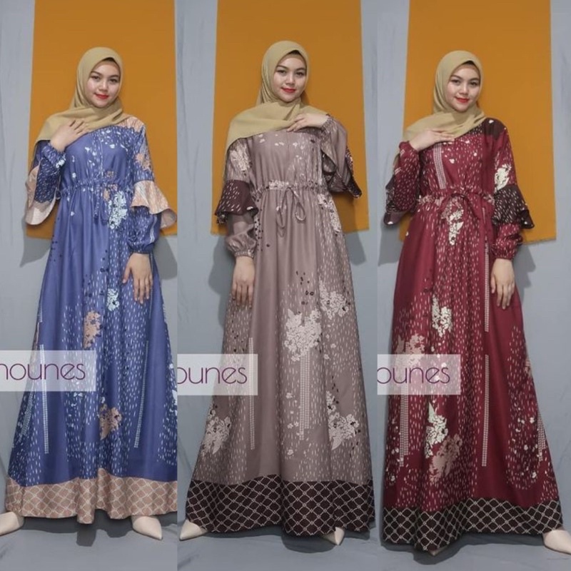 Ready Stock ✅ Dress Lebaran Frayabatik Gamis Maxmara Silky Premium Gamis Laudya Luxury Murah Terkini
