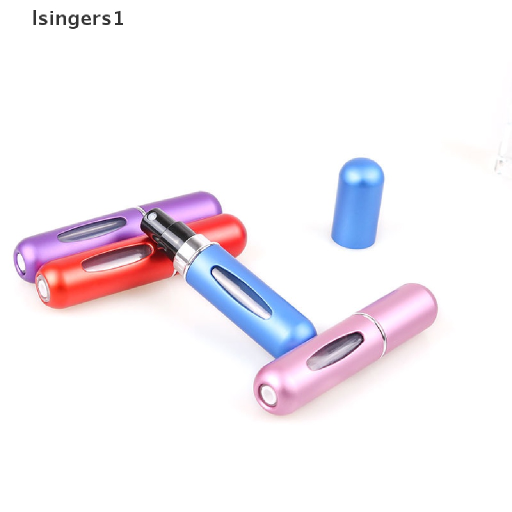 [lsingers1] 5ml Traveling Wadah Cairan Portable Untuk Kosmetik Pompa Aluminium Logam Mini Botol Kosong Isi Ulang Butik