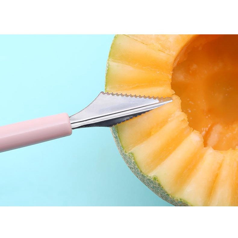 [DZS] PISAU SENDOK PENGUPAS KUPAS BUAH 2IN1 2 IN 1 SERUT SERUTAN KERUK SCOOP MULTIFUNGSI SERBAGUNA