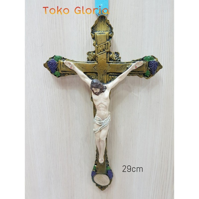 

⭐BISA COD⭐ GROSIR PATUNG PAJANGAN SALIB TUHAN YESUS DINDING GANTUNG ANGGUR