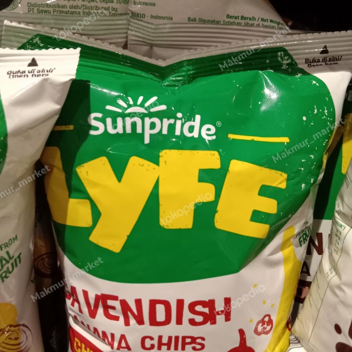 

sunpride lyfe cavendise banana chips chili lemon 55gr