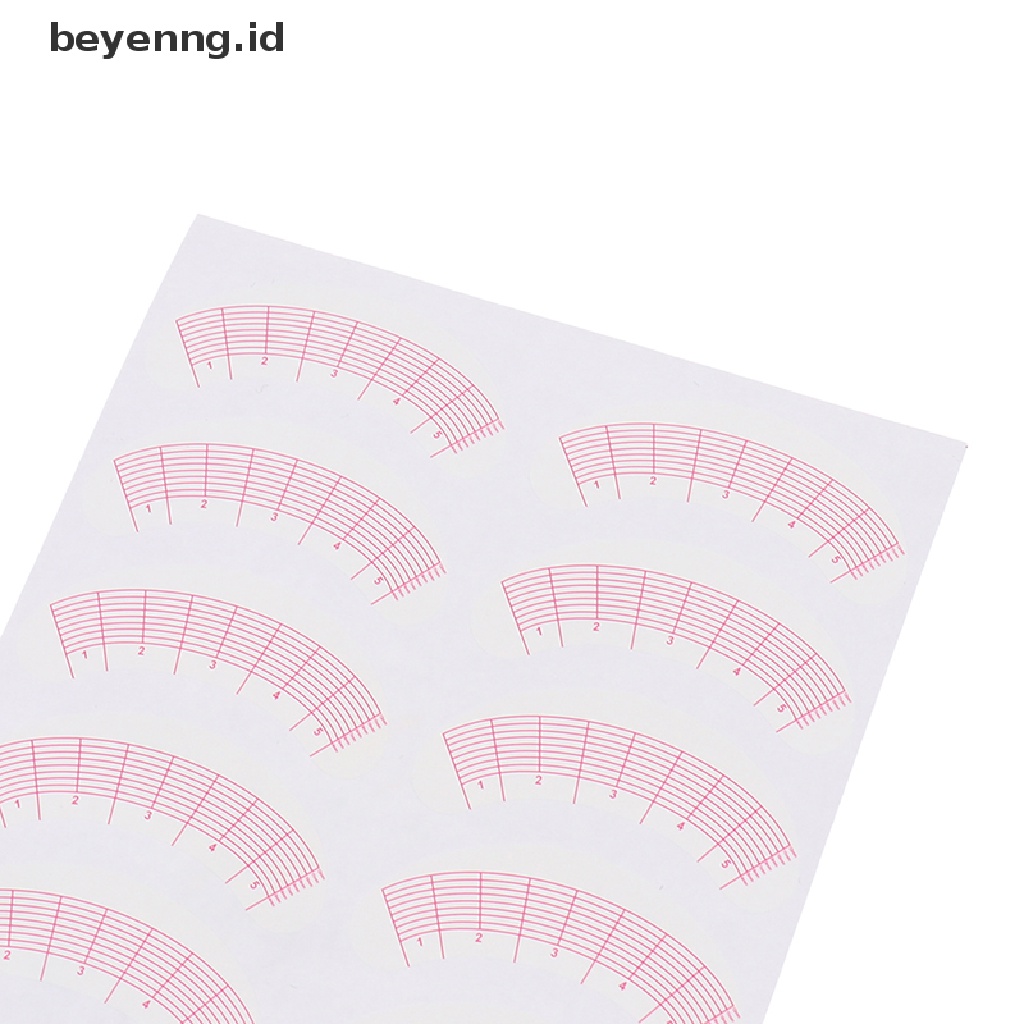 Beyen 35pasang Mengukur Latihan Ekstensi Bulu Mata Tips Posisi Mata Stiker ID