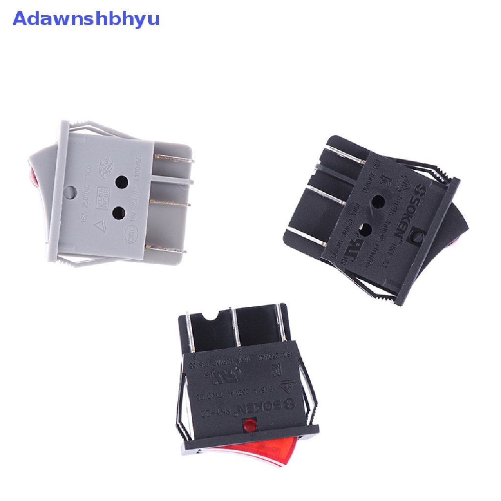 Adhyu New Saklar Tombol Ganda Rocker Switch Untuk Penghangat Pemanas Minyak Dengan Lampu On-Off ID