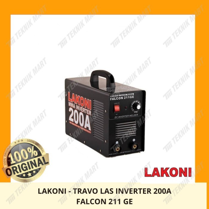 Lakoni - Falcon 211GE Mesin Las + Genset Protection - 200 Ampere