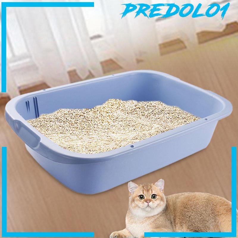 [Predolo1] Pet Litter Tray Open Litter Box Sisi Tinggi Untuk Hamster Kucing Indoor