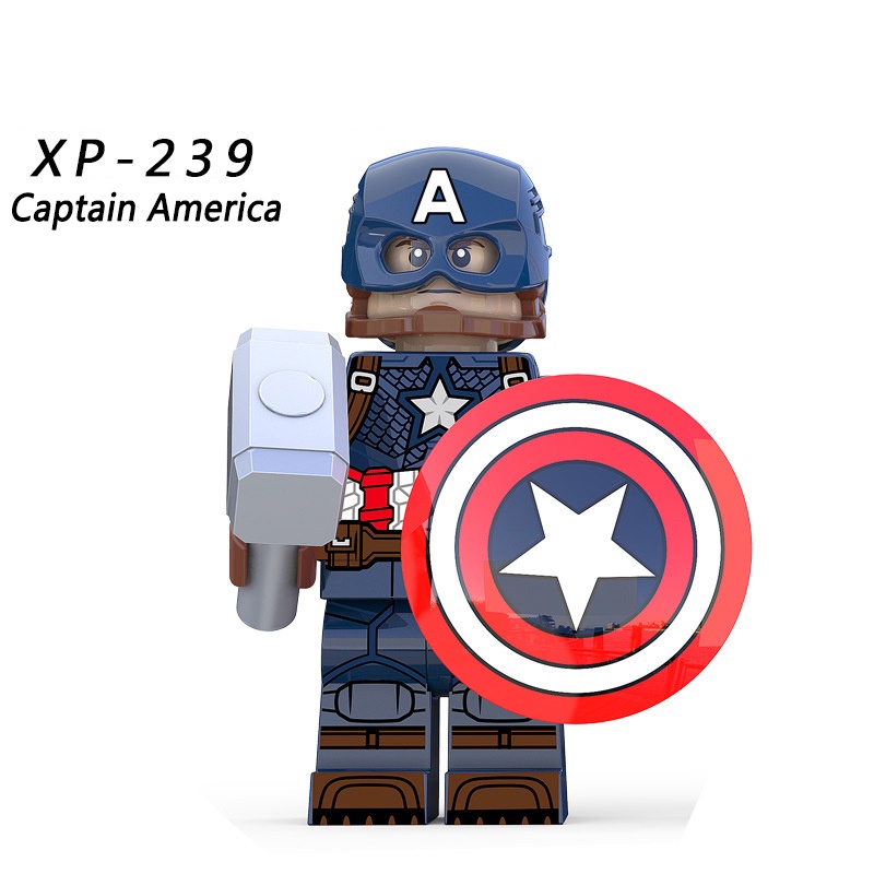 Boneka Captain America Mini Captain Thor Captain Hydra Captain America Prototype Puzzle Rakitan Mainan Blok Bangunan