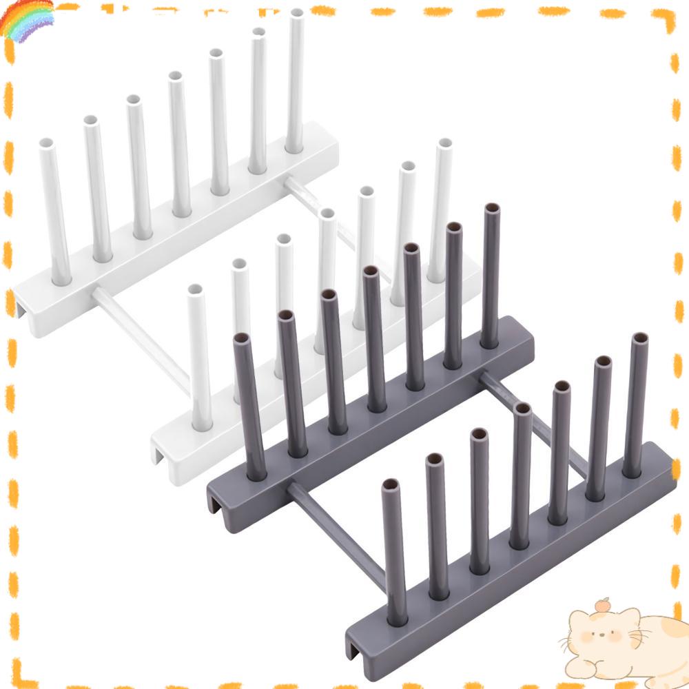 Solighter Tempat Tutup Panci Organizer Reusable Stand Drying Rack Drainer Bowl Cup