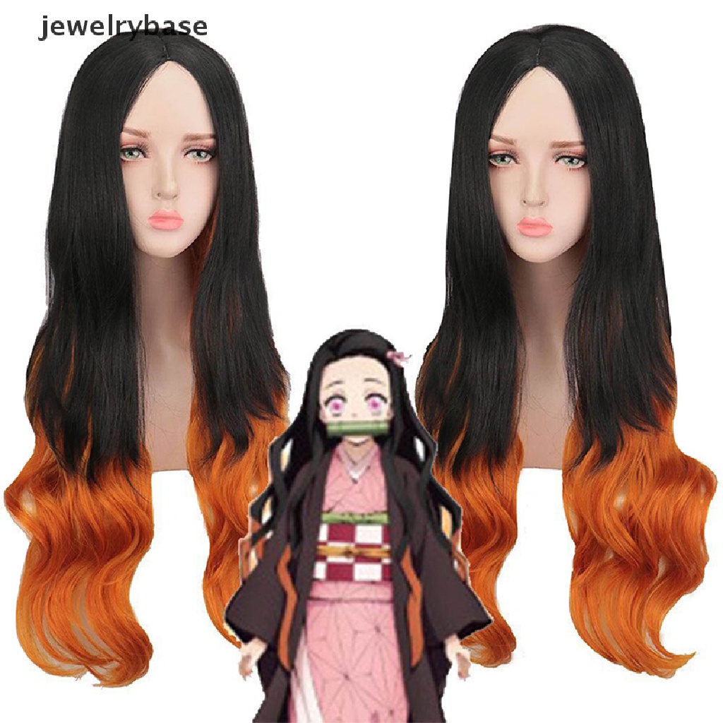 [jewelrybase] Anime Demon Slayer Karakter Cosplay Wig Tahan Panas Butik Rambut Sintetis