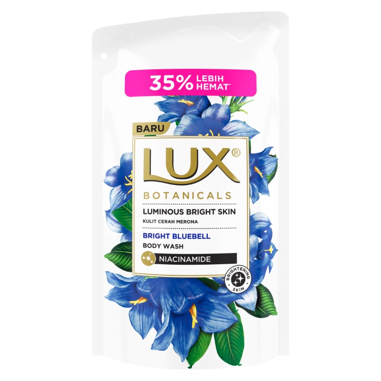 Lux Botanicals Sabun Mandi Cair Bright Bluebell 825 mL x3