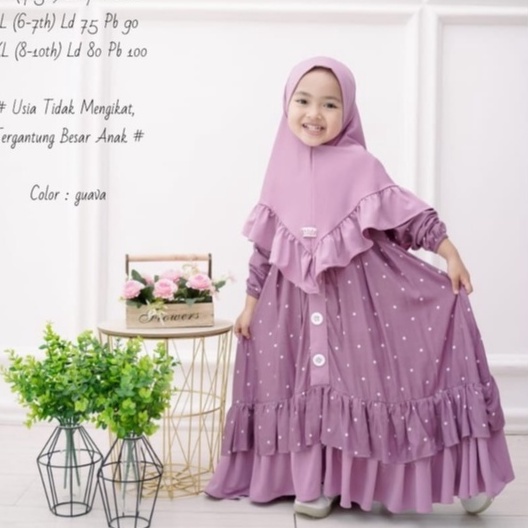 GAMIS ANAK ONDE KIDS DRESS ANAK PEREMPUAN MUSLIMAH ORIGINAL ALIFA TERBARU