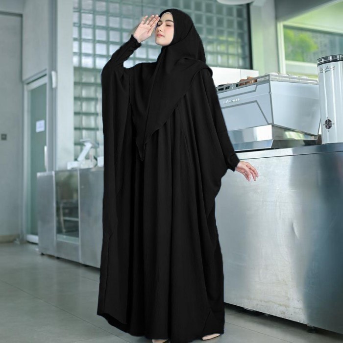 AbayaCenter Abaya Kaftan Arabic Luxury ZULAIKHA LUXURY SET KHIMAR by HUMASYARI Arab Saudi Baju Umroh