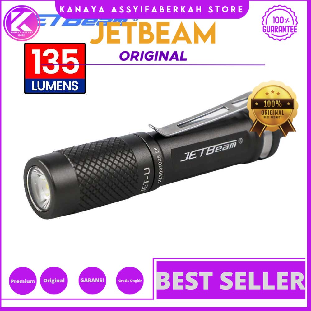 JETBeam Senter LED Tiny Flashlight CREE XP-G2 135 Lumens - JET-U