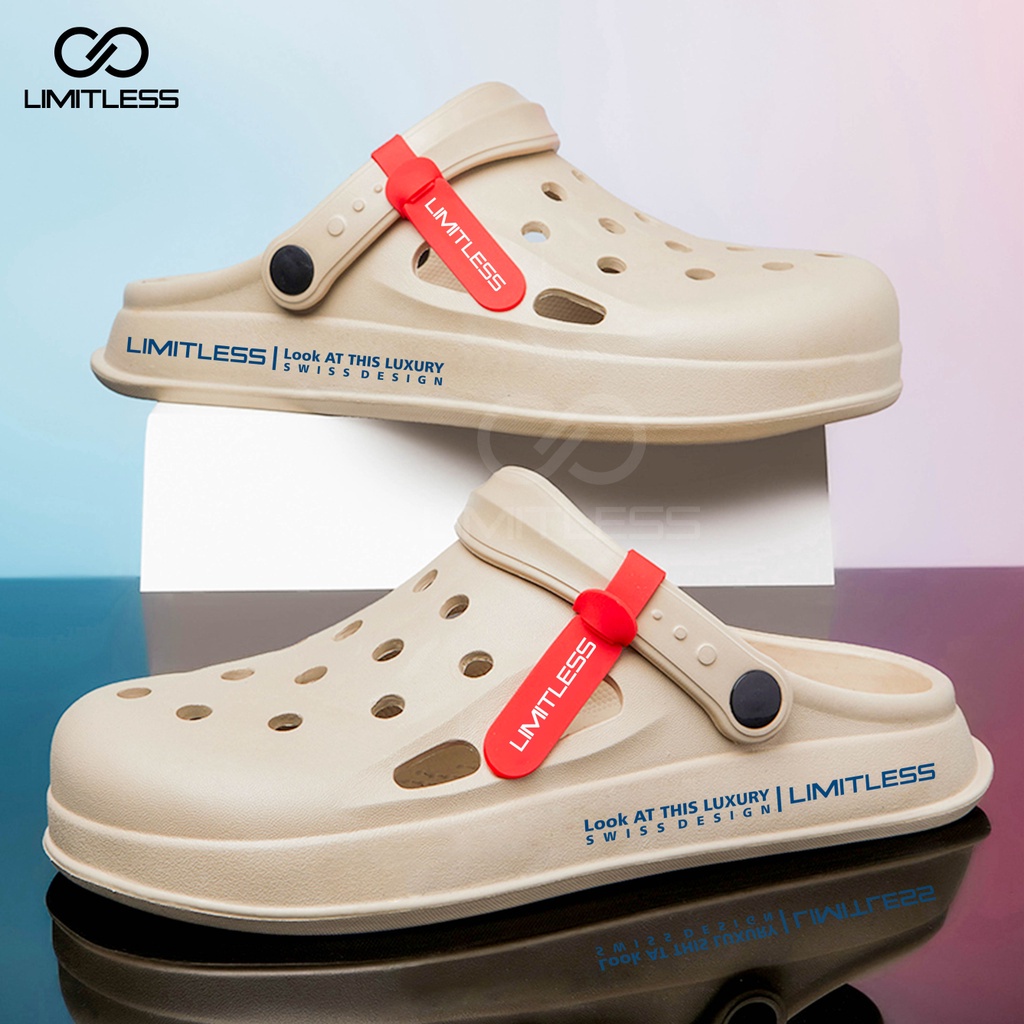 Sandal Slide Pria ELIZER Casual Sendal Baim Pria Model Terbaru Cowok Slip On Sandal Pria Slop Santai