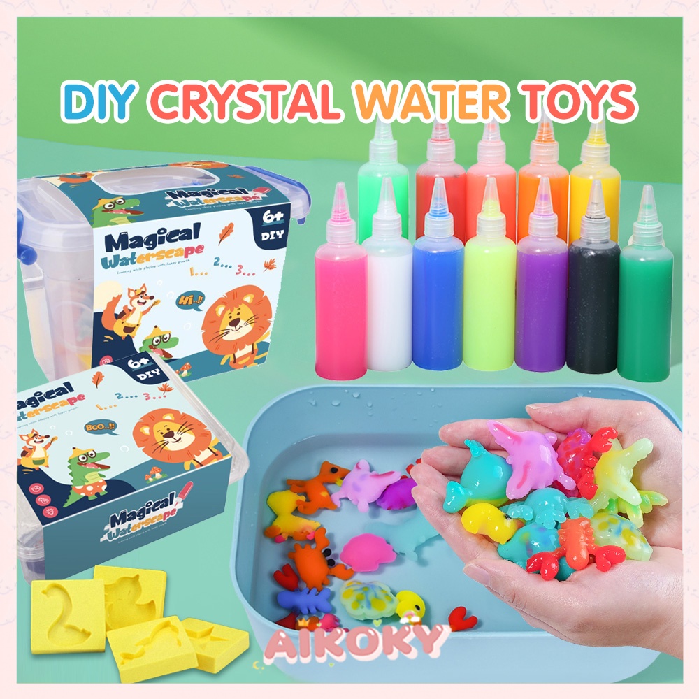 Aikoky Mainan Magical Waterscape DIY Ikan Mas Kecil Kreatif Mainan Jelly Edukasi