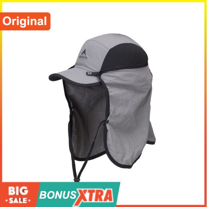 Topi E llGER1989 SUN RUNNER CAP Grey Abu 91000 7724 Original Unsex Bandung