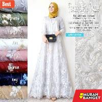 Tren baju lebaran wanita 2023- GAMIS FARASYA BRUKAT BUSUI || DRESS FARASYA PESTA || GAMIS PESTA MUSL