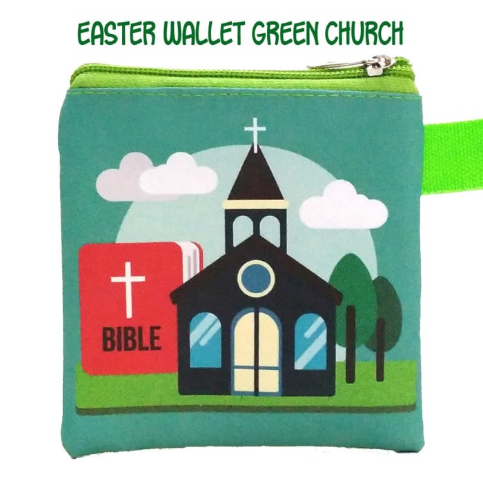 

Easter Wallet Green Church Goodie Bag Passover Day Jumat Agung Gereja