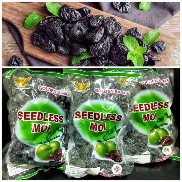 plum hitam kering 500 gr+kiamboy hitam+seedless moi golden eagle FM