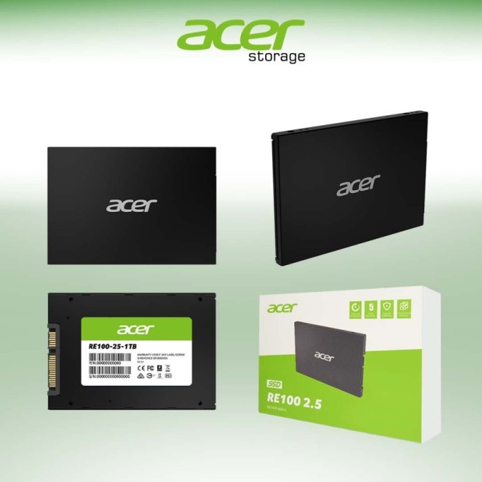 SSD ACER RE100 128GB GARANSI RESMI 5 TAHUN ACER