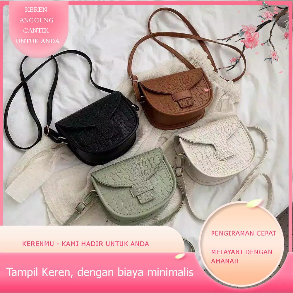 Tas Wanita Kerenmu LOLY Croco MUNGIL KEREN | Tas Selempang Wanita | Tas KEREN