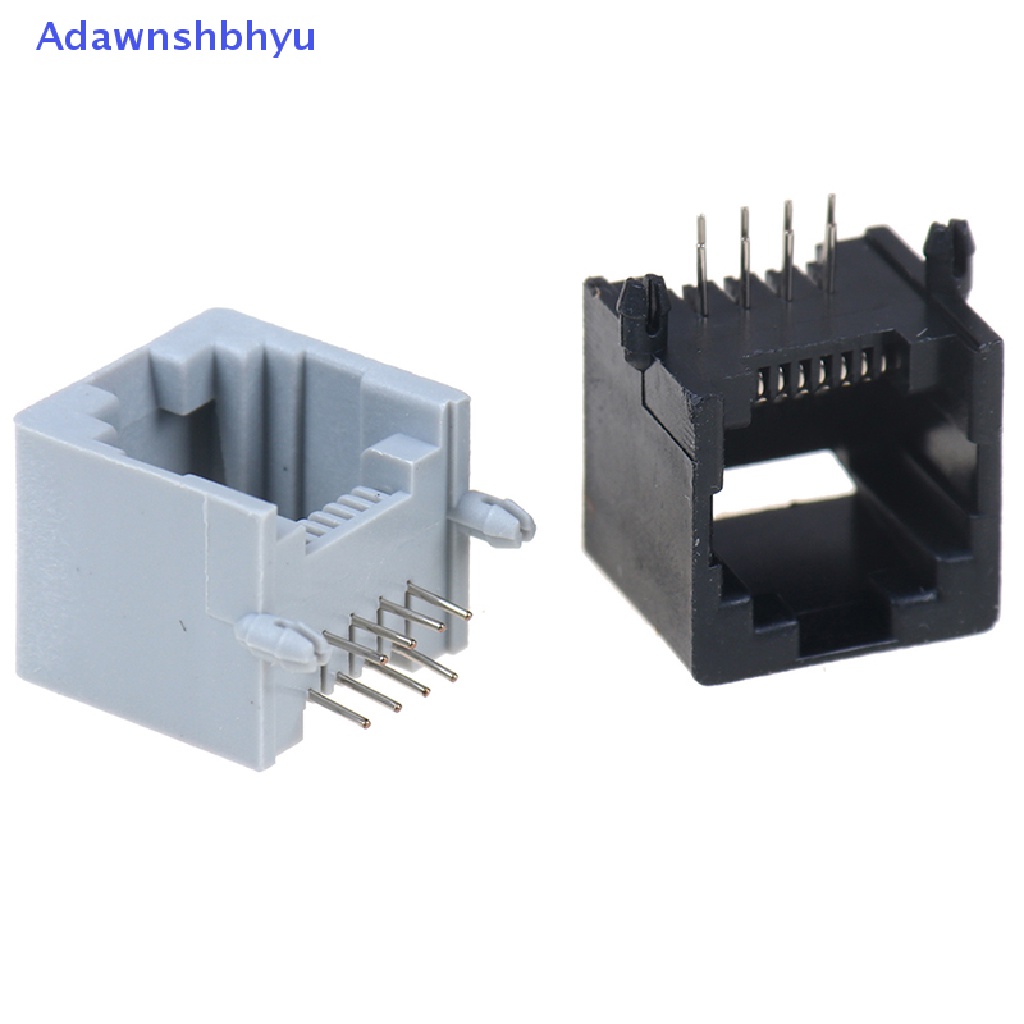 Adhyu 10pcs/lot RJ45 8P8C Komputer Jaringan Internet PCB Jack Socket ID