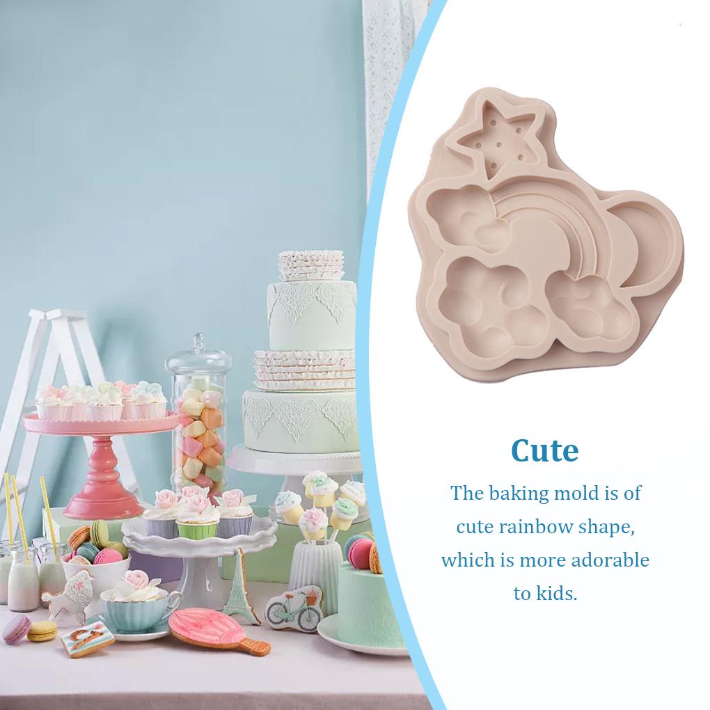 Shape Fondant Mold Portable Pengganti Lucu Anti Lengket Dapur Cetakan Coklat Molding Alat Aksesoris