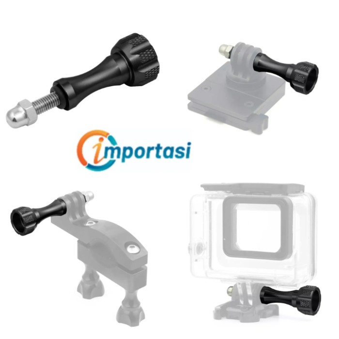 Baut Almununium Gopro Insta360 Osmo Bolt Thumb Screw M5 Panjang Pendek