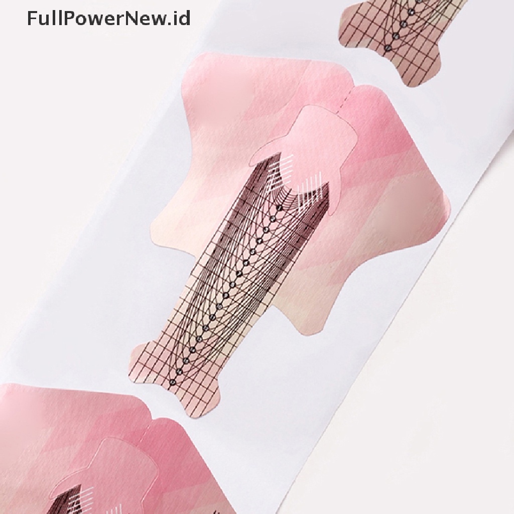 Power 100/300pcs Kertas Manicure Bentuk Kuku Ekstensi Bentuk Panduan Manicure Tools ID