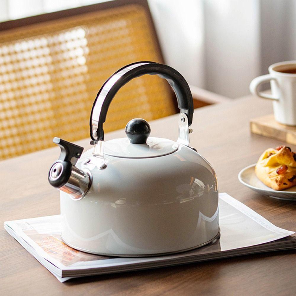 Populer 3L Whistling Kettle Portable Untuk Rumah Kantor Restoran Ergonomis Handle Teakettle