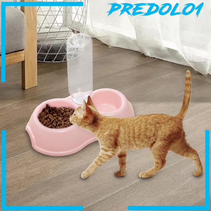 [Predolo1] Set Mangkuk Air Dan Makanan Peliharaan Hewan Kecil Menyiram Double Kucing Anjing Mangkuk