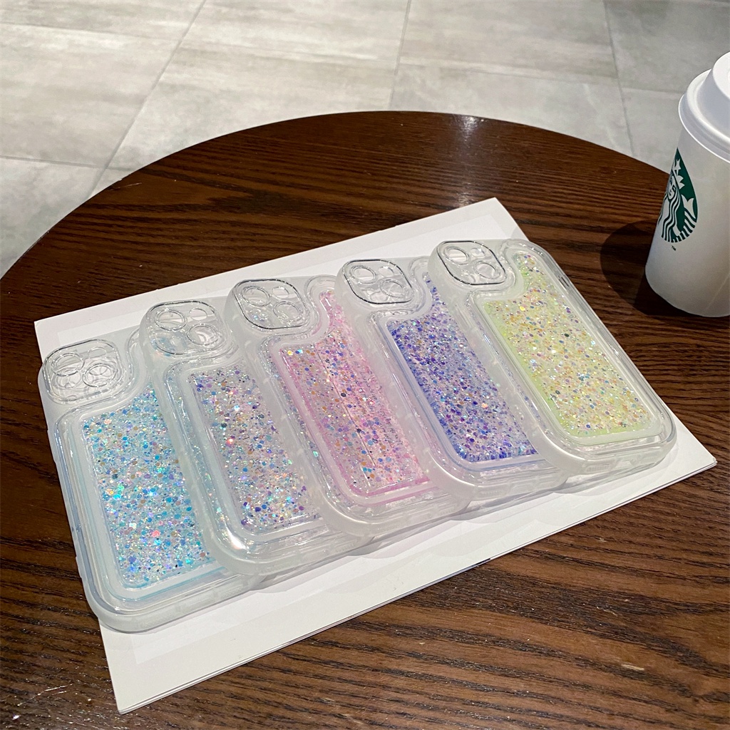 Casing glitter Kedip Iphone13 11 12 Pro Max case iPhone 14 Pro Max Plus Kamera Silikon Mewah Bulat Kreatif Melindungi shockproof soft back cover