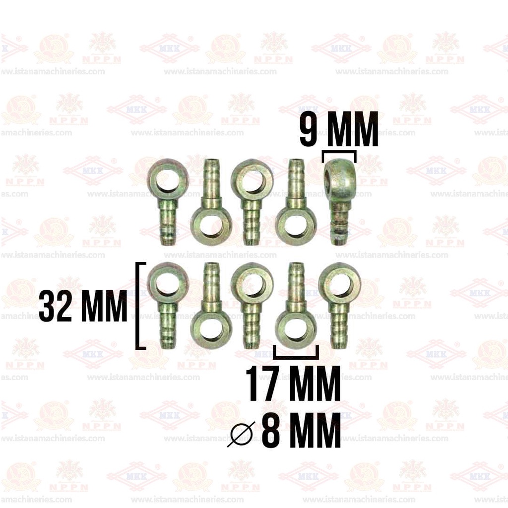 NEPEL SELANG 8MM (MKK)