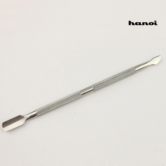 Hi * Stainless Steel Cuticle Nail Pusher Remover Double Ended Pedicure Manicure Tool