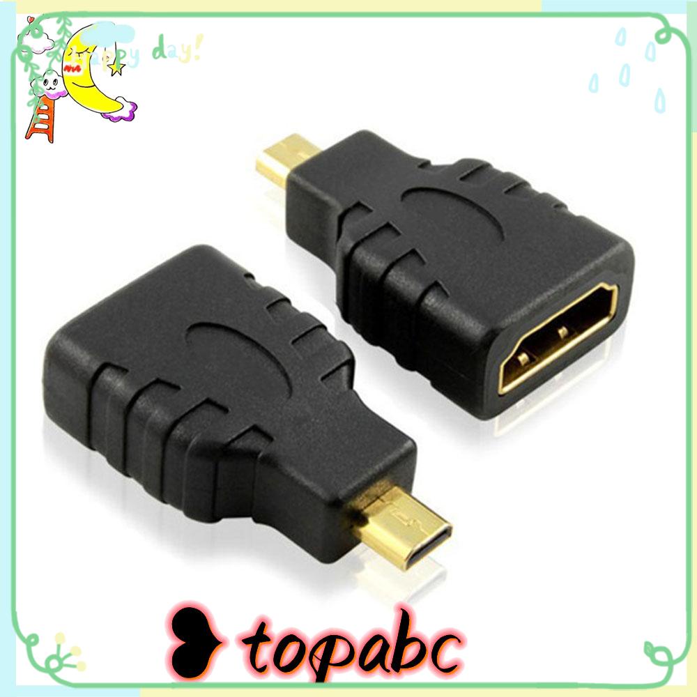 Adaptor Micro HDMI To HDMI Lapis Emas 1.4V Tipe D Ke Tipe A