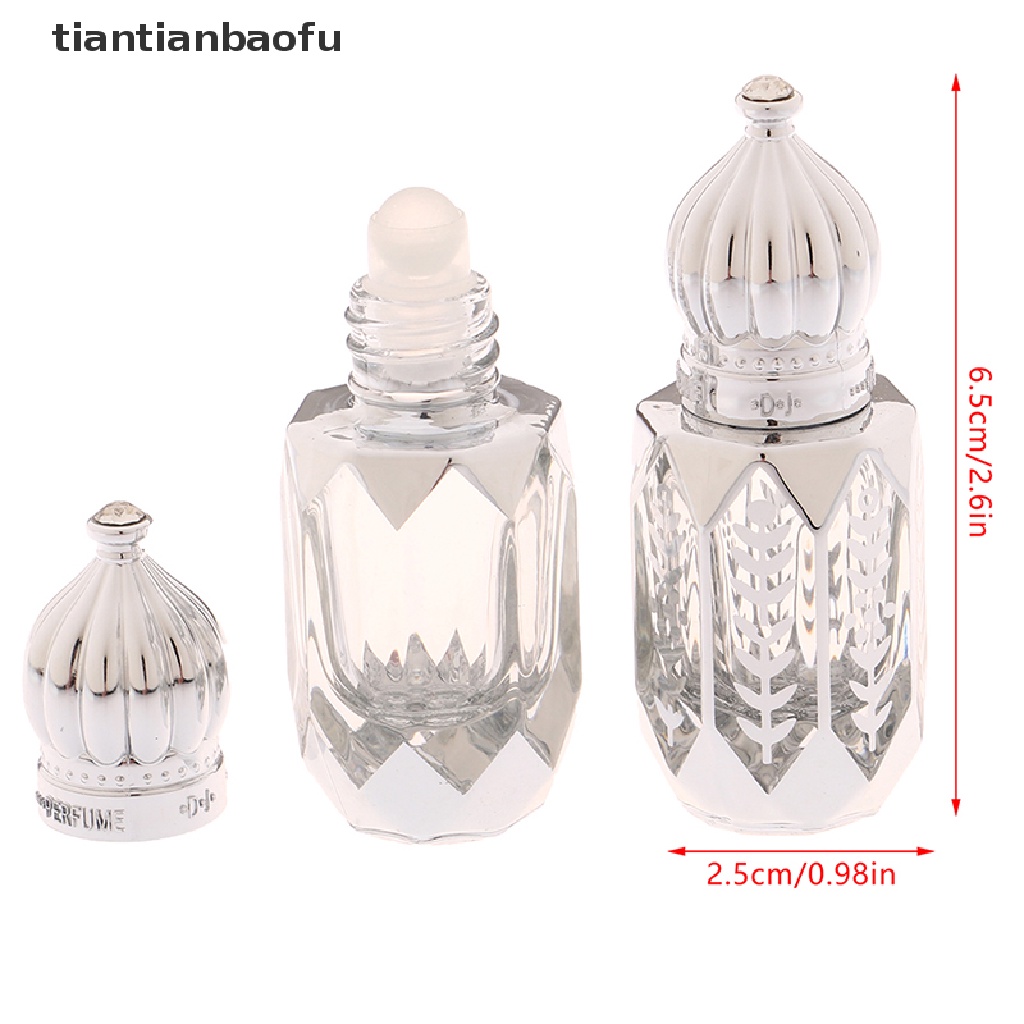 [tiantianbaofu] Botol Roller Kaca 6ml Portabel Kotak Mini Blending Bottle Butik