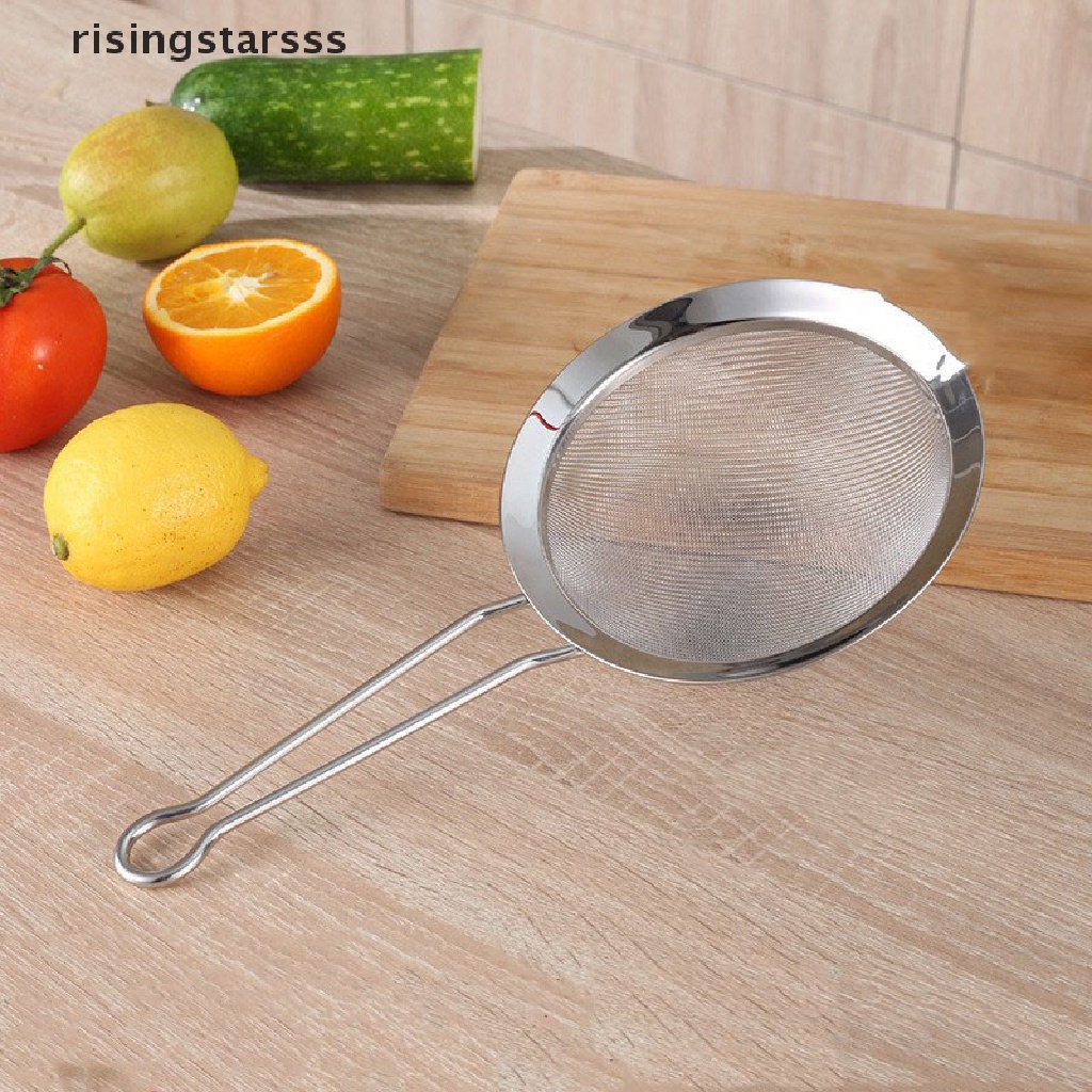 Rsid Span-new Snack Fryer Strainer Kawat Jaring Halus Saringan Minyak Tepung Colander Sifter Sieve Jelly
