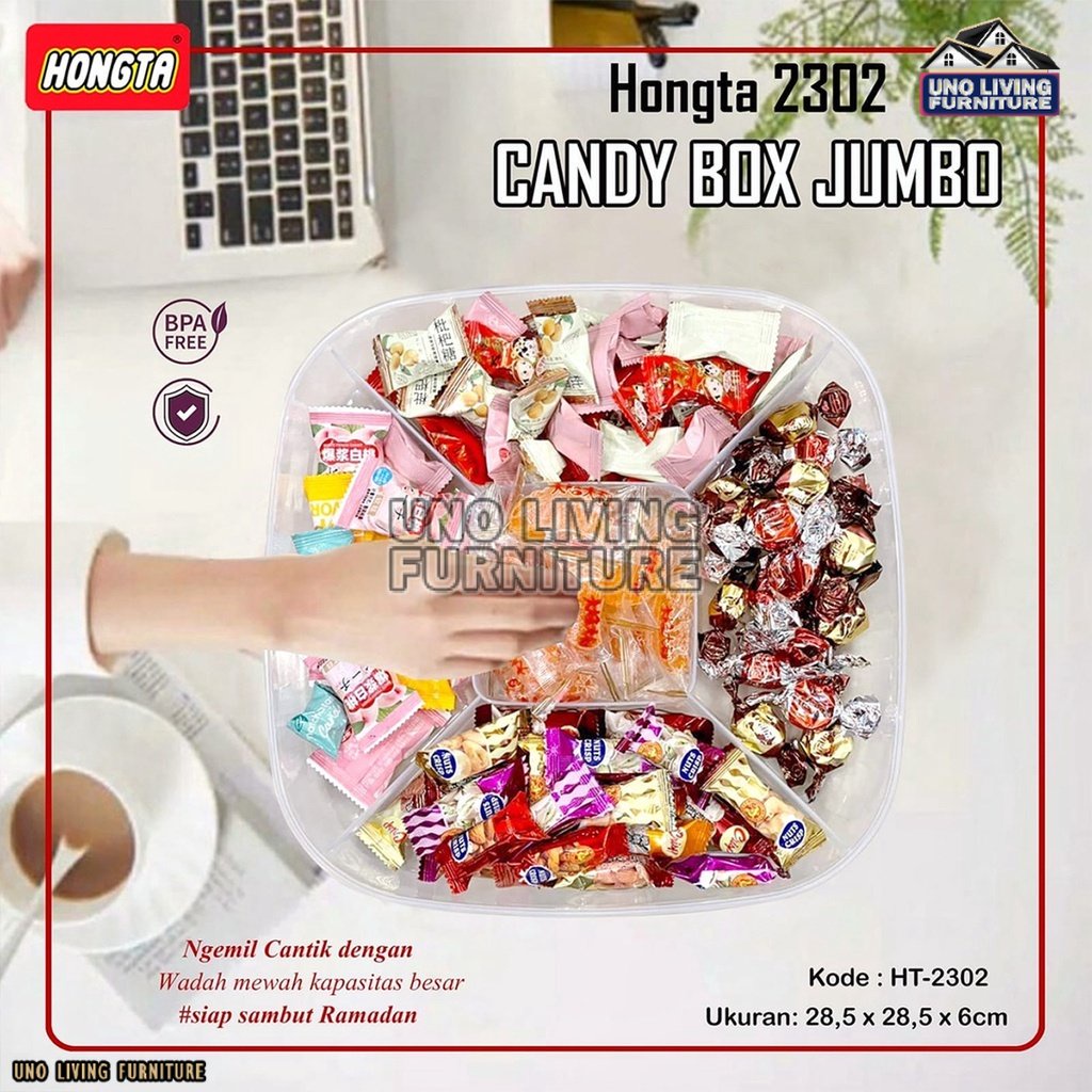 Tempat Penyimpanan Makanan Jumbo Candy Box Love Toples Kotak Snack Kedap Udara Penyimpanan Bening Cereal Kontainer Makanan Food Storage Jar Container