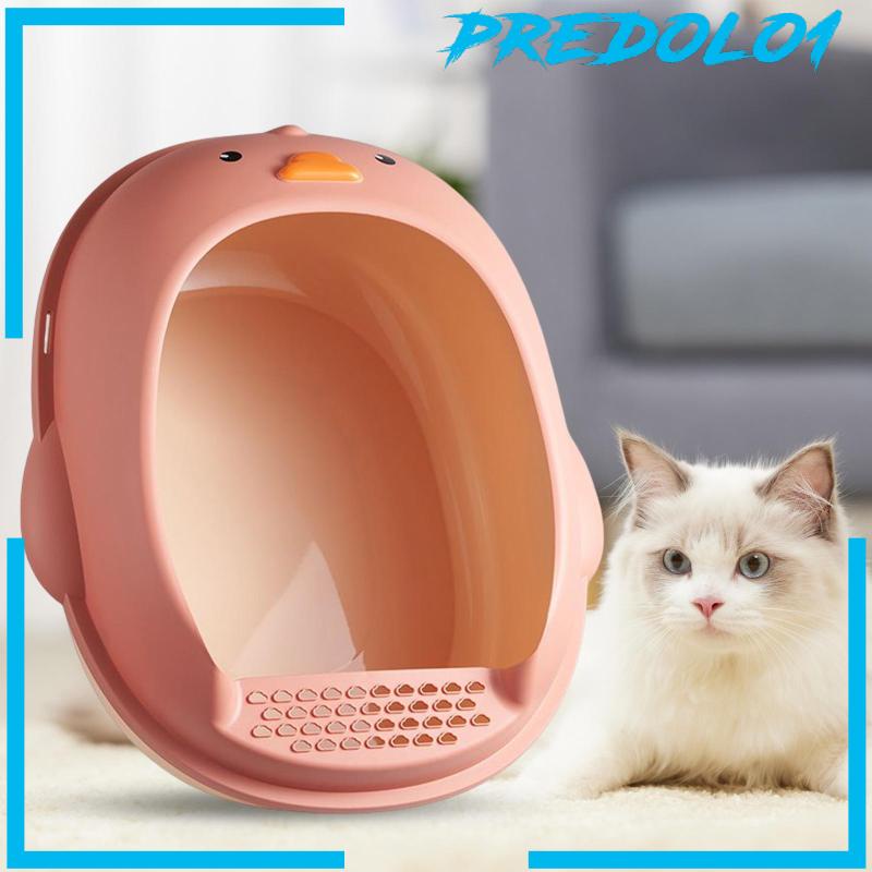 [Predolo1] Kotak Kotoran Kucing Kucing Indoor Semi Tertutup Untuk Bunny Kitten Hewan Kecil
