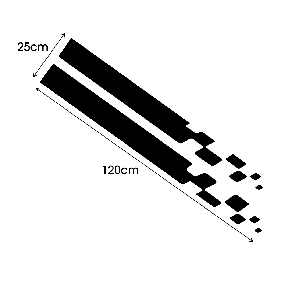 Balap Olahraga Paster Garis Pribadi Stiker Dekorasi Kepala Mobil Decals Universal Otomotif Aksesoris Eksterior Kap Mesin Mobil Stiker Mobil Otomotif Dimodifikasi Stiker Tubuh