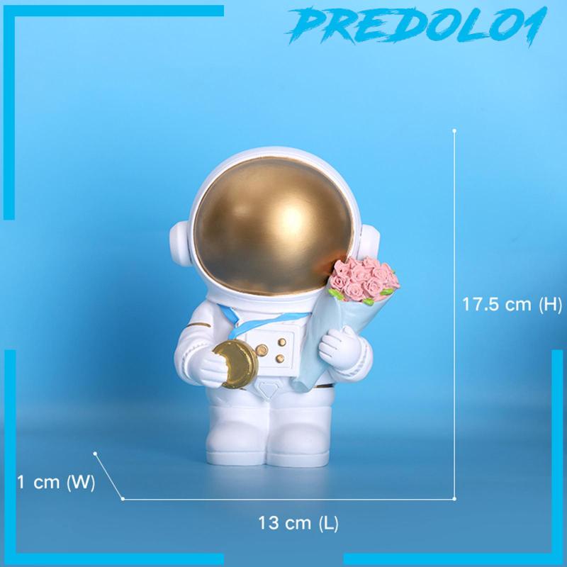 [Predolo1] Figurine Astronot Patung Angka Kerajinan Dekorasi Resin Untuk Ruang Tamu